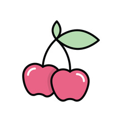 Cherry vector icon