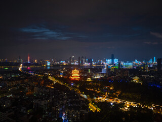 Obraz premium Skyline view of Wuhan City landmark