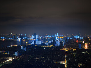 Obraz premium Skyline view of Wuhan City landmark