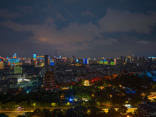 Obraz premium Skyline view of Wuhan City landmark