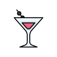 Cocktail Glass vector icon