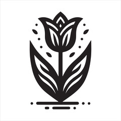 Tulip Icon and vector