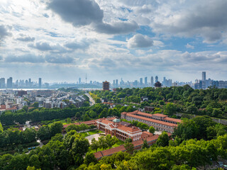 Obraz premium Skyline view of Wuhan City landmark