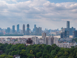 Obraz premium Skyline view of Wuhan City landmark