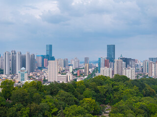 Obraz premium Skyline view of Wuhan City landmark