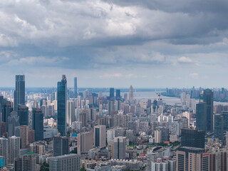 Obraz premium Skyline view of Wuhan City landmark