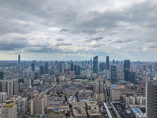 Obraz premium Skyline view of Wuhan City landmark