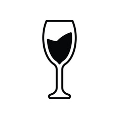 Wine Glass vector icon