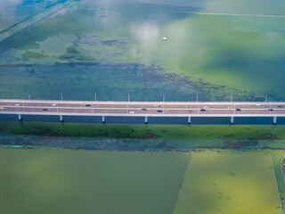 Skyline view of Wuhan City landmark