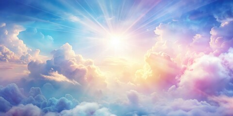 Heavenly abstract background with soft pastel colors and ethereal light, spiritual, celestial, serene, tranquil, peaceful