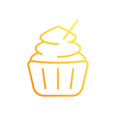 Cupcake vector icon
