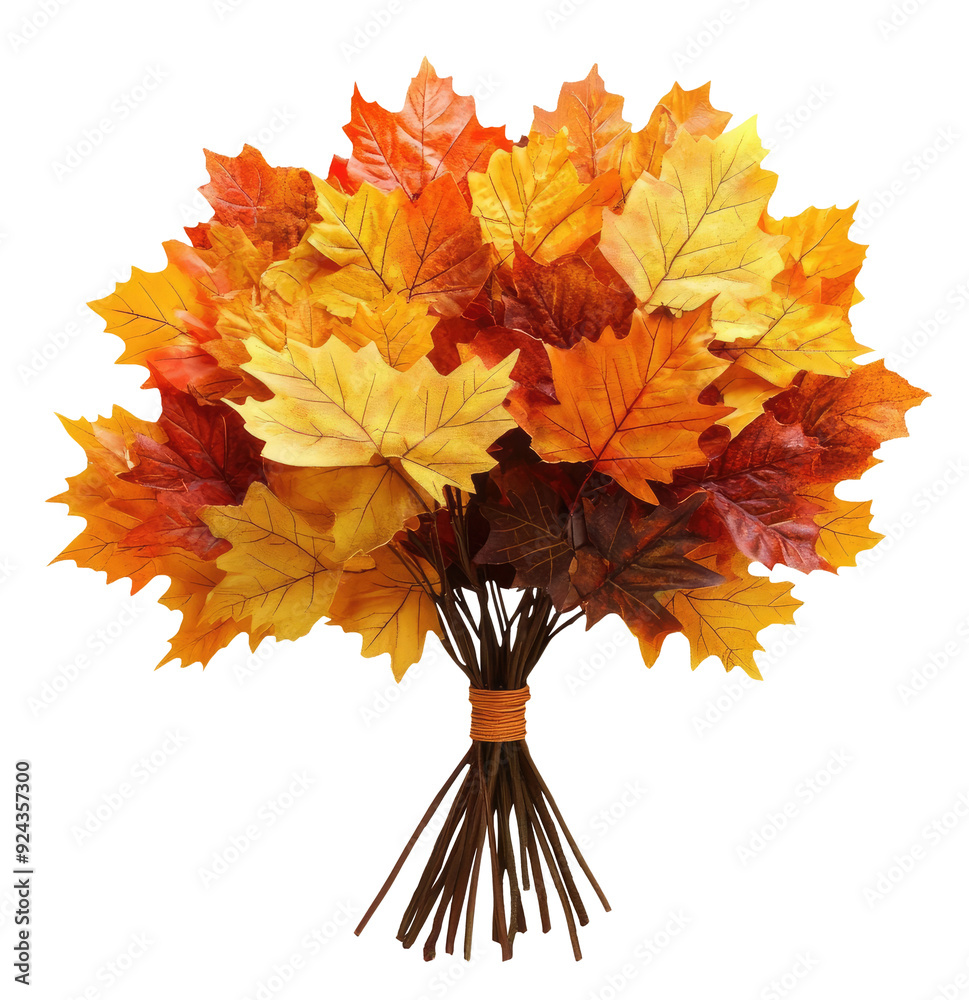 Canvas Prints bouquet of autumn maple leaves isolated on transparent background