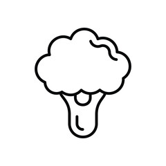 Broccoli vector icon