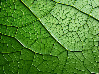 Obraz premium Luxurious Green leaf of cabbage macro