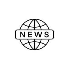 News vector icon. World symbol. Design template vector