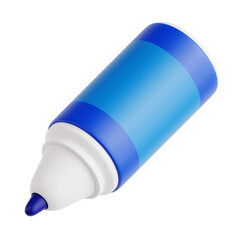 Blue Marker for Graffiti Design