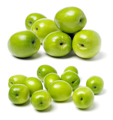 Fresh juicy jujube isolated on white background