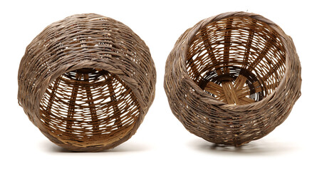 Fototapeta premium empty basket on white background 