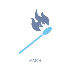 match concept line icon. Simple element illustration.match concept outline symbol design.