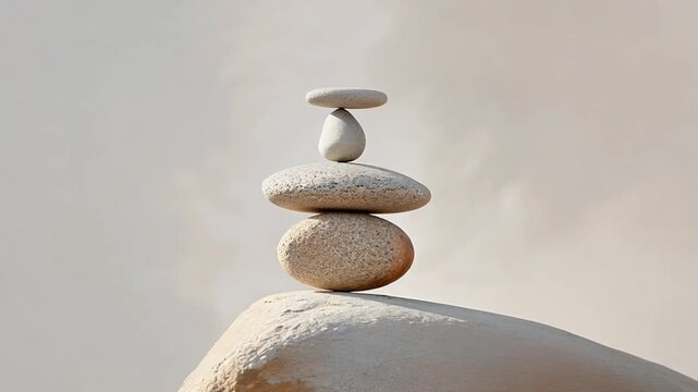 A stack of rocks on top of each other