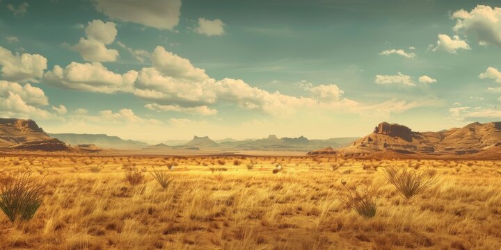 Vintage Old West Saloon. High Detailed Western Background Concept