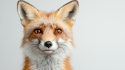 Fototapeta premium close-up portrait of a red fox