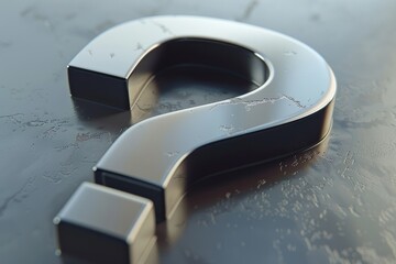 Mystery Unveiled. Intriguing question mark on a plain background concept