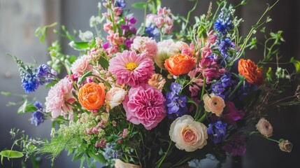 Vibrant Bouquet of Summer Flowers