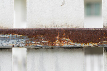 Rusty steel beam background from metal stock