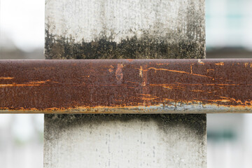 Rusty steel beam background from metal stock