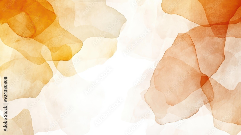 Wall mural Soft light brown watercolor backdrop, perfect for modern designs and warm, inviting aesthetics.