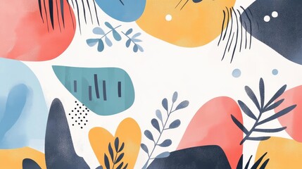 Fototapeta premium Vibrant abstract pastel watercolor background perfect for modern designs. Adds a playful touch to any illustration.