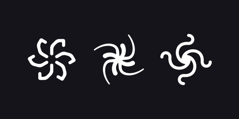 Retro futuristic elements asset. Y2k style geometric brutalism forms, memphis elements. Pack of 2000s style elements for poster, graphic design, streetwear, social media. Y2K aesthetics