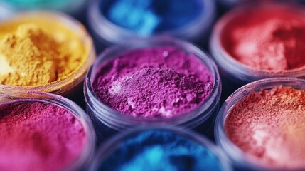 Naklejka premium Vibrant Colors in Containers