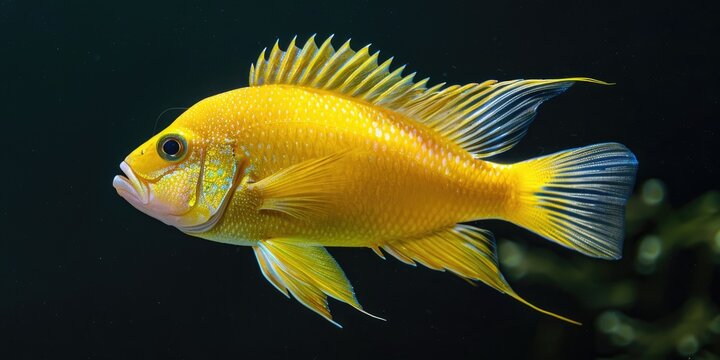 Yellow mbuna cichlid Labeotropheus fuelleborni