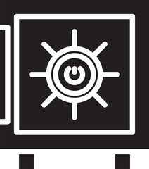 Obraz premium Safe Glyph Icon