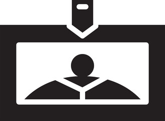 Business Card Glyph Icon