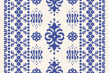 Saree Sarong Motifs Ikat floral paisley embroidery floral.ikat ethnic oriental pattern traditional.Ikat embroidery style abstract embroidery design for texture, fabric, clothing, wrapping, decoration