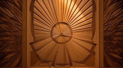 Intricate Carved Wooden Panel