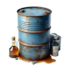 old oil barrel