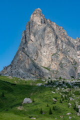 Beautiful mountain range in Dolomites