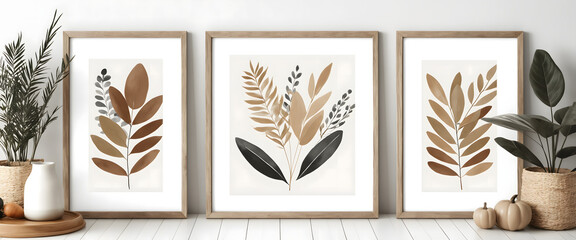 Boho and Scandi Wall Prints: Neutral Botanical and Abstract Art
