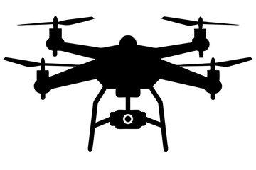 drone silhouette vector illustration