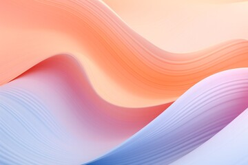 Fototapeta premium Pastel Colors abstract minimal Waves banner Background, Pastel Abstract Waves Wallpaper, Abstract Background, Colorful wavy background,&nbsp;AI Generative