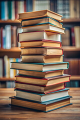 Fototapeta premium books stacked