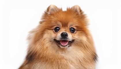 Obraz premium ポメラニアンのポートレート（Pomeranian portrait on white background） 