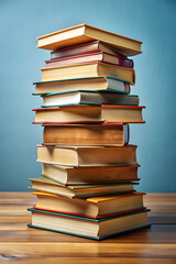 Fototapeta premium books stacked