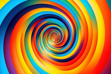 Abstract circular geometric background, Spiral Abstract background, Abstract Circular Wallpaper, Circular lights background, spiral colorful motion wallpaper, AI Generative