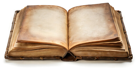 old open book empty pages