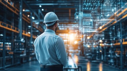 Industrial Worker Contemplating Digital Transformation